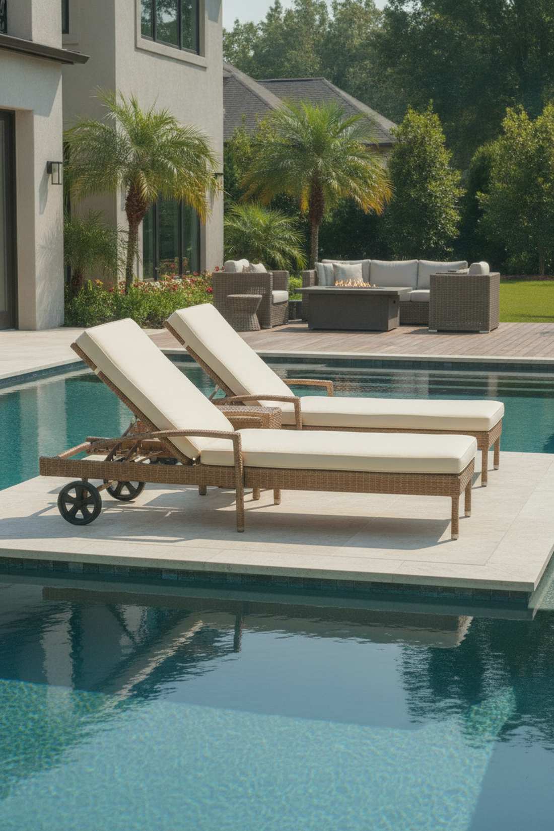 wicker lounge chairs with adjustable backs