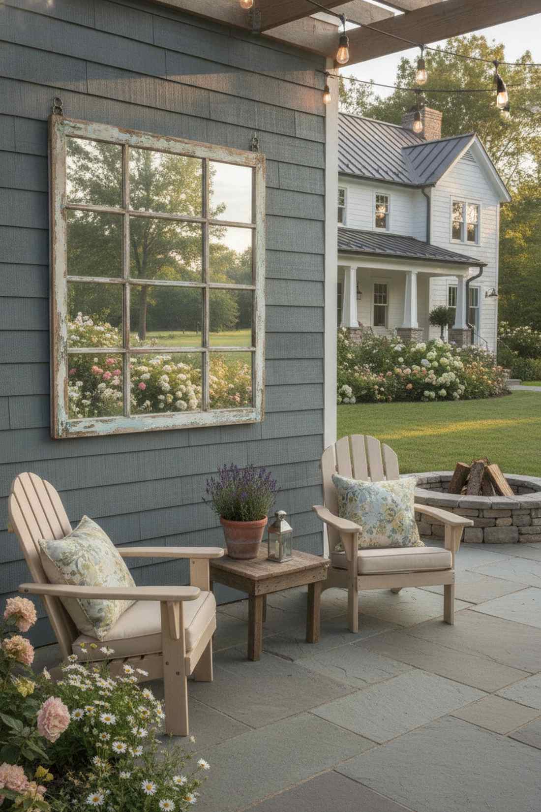 window frame mirror for vintage charm