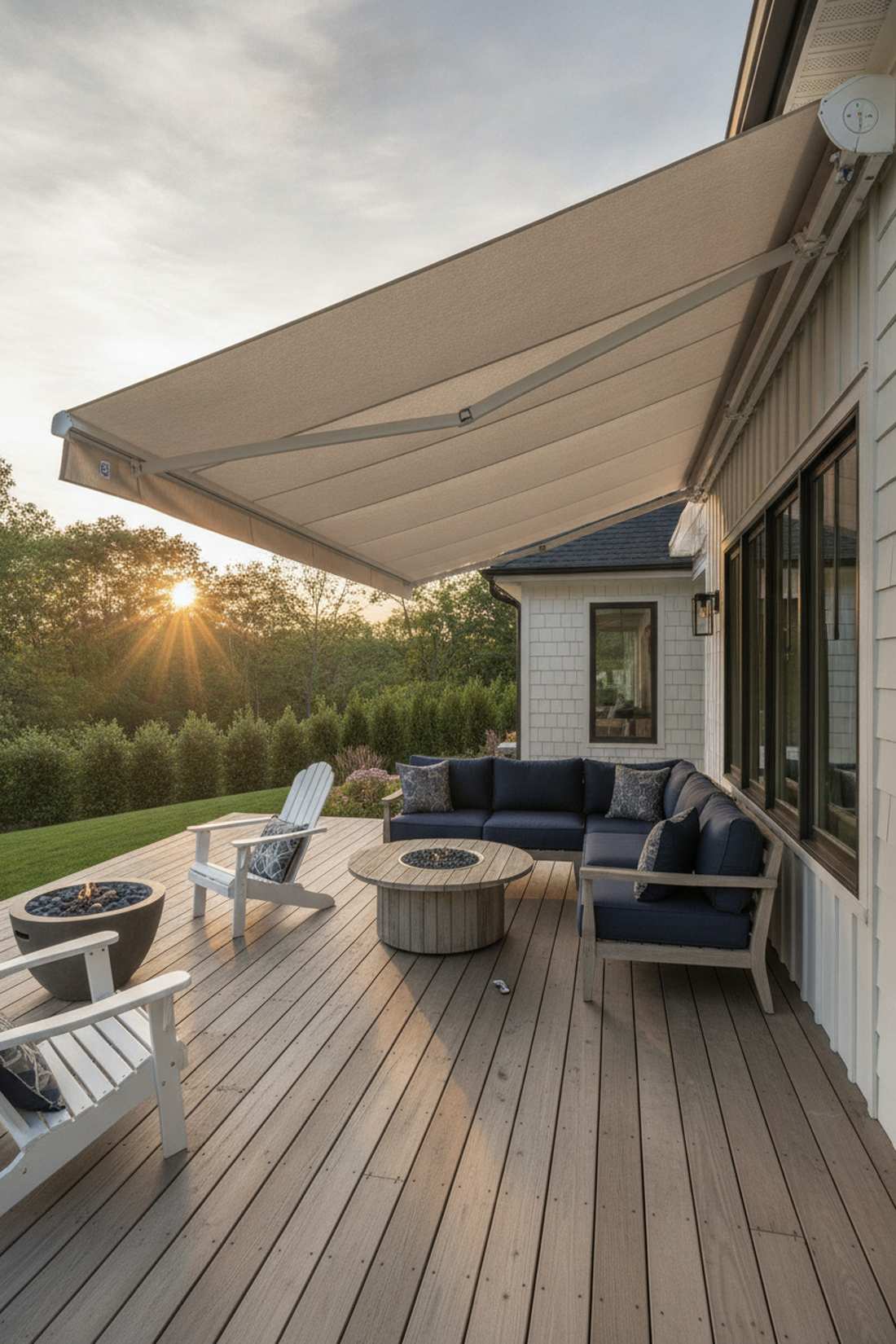 motorized retractable awnings