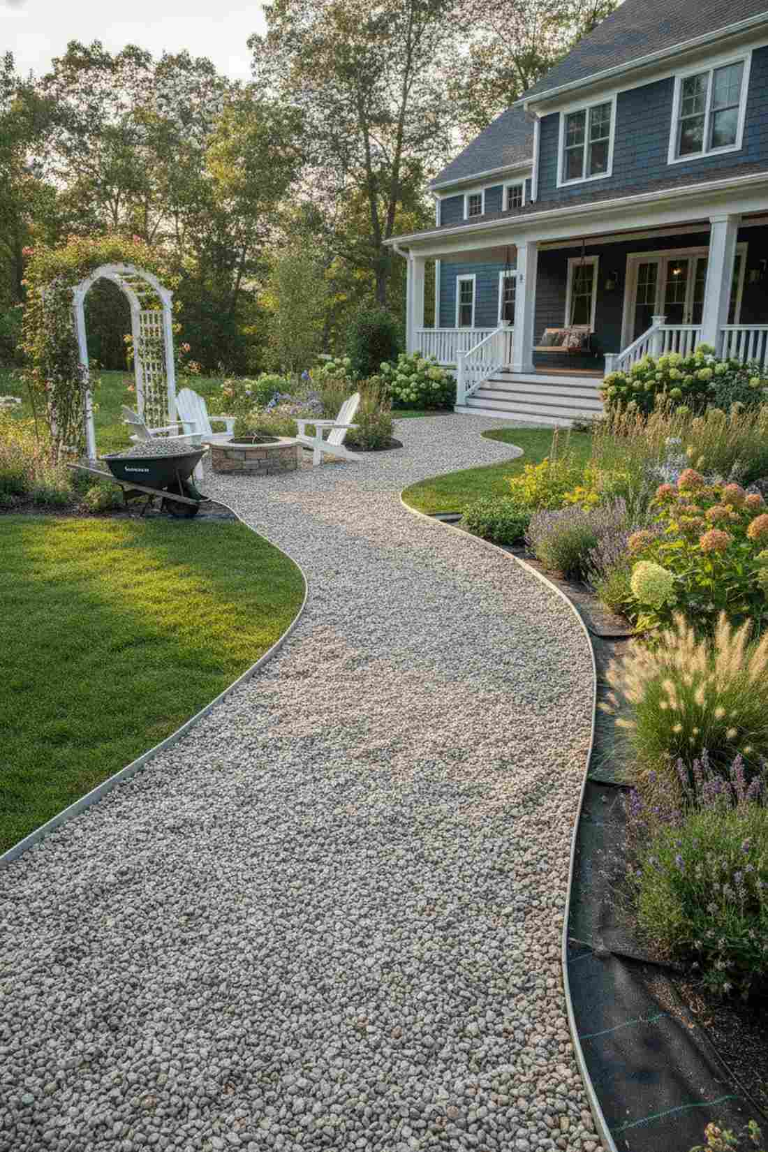 permeable gravel paths