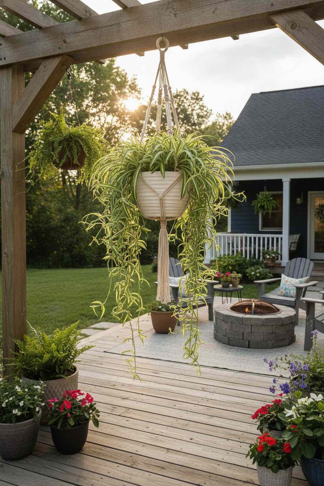 spider plant hanging basket
