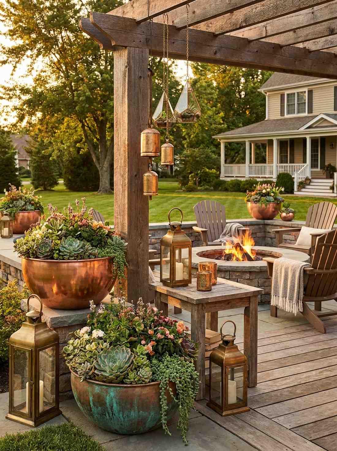 copper and brass metallics
