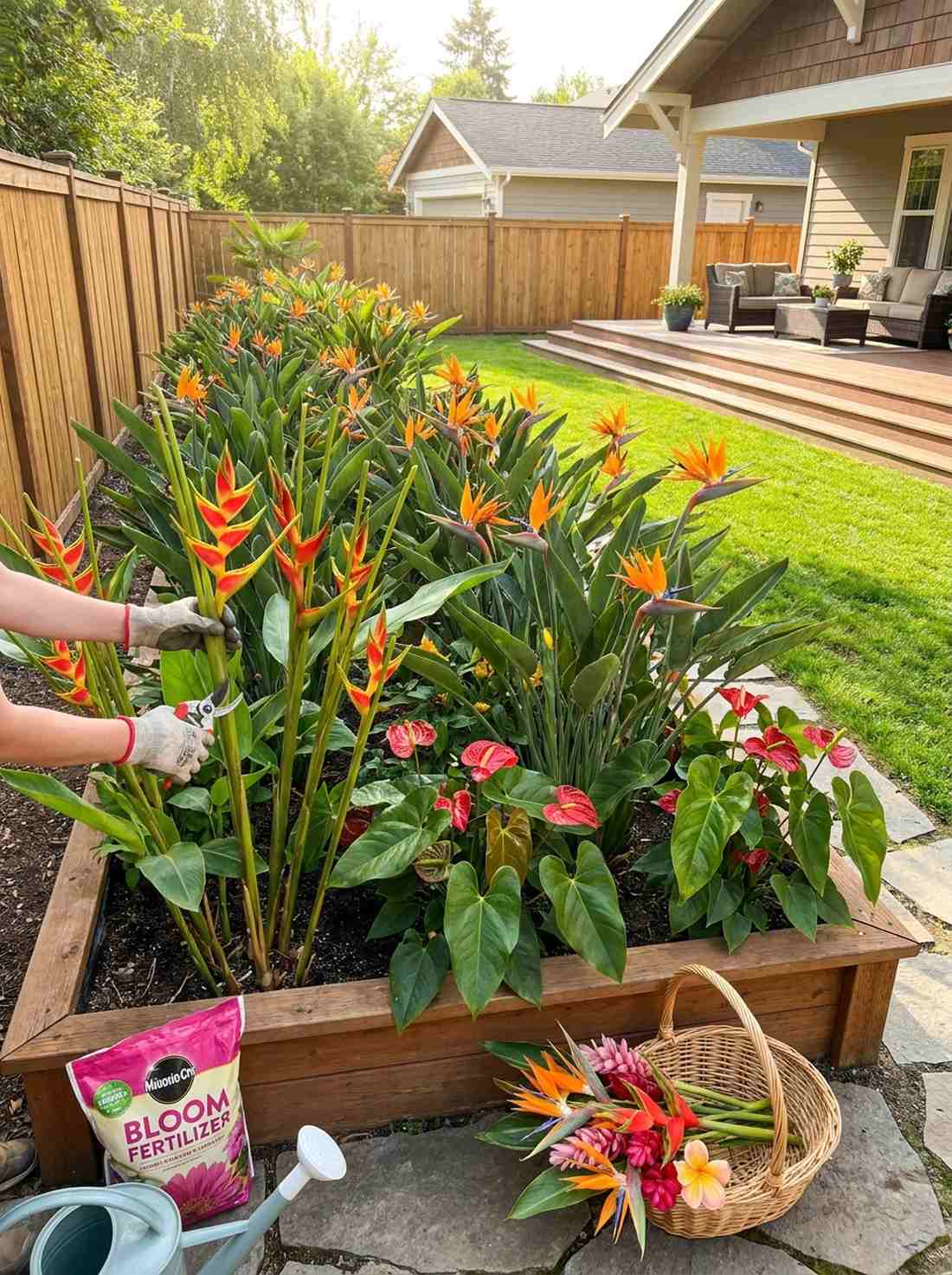 tropical cutting garden