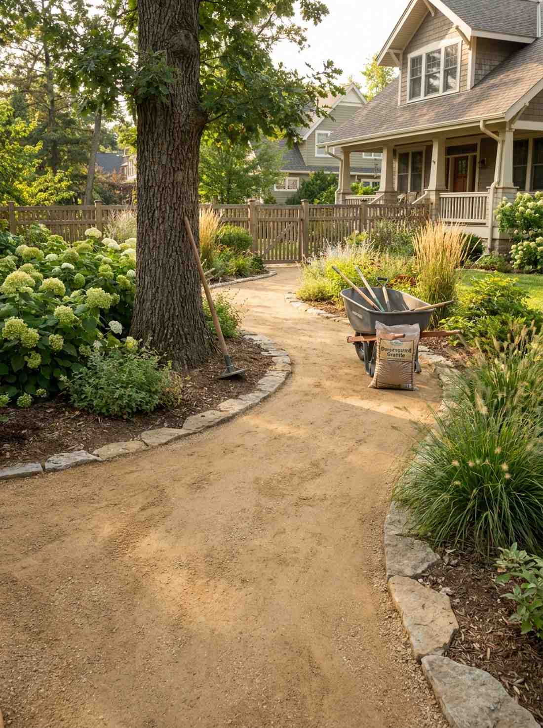 stone dust path softening
