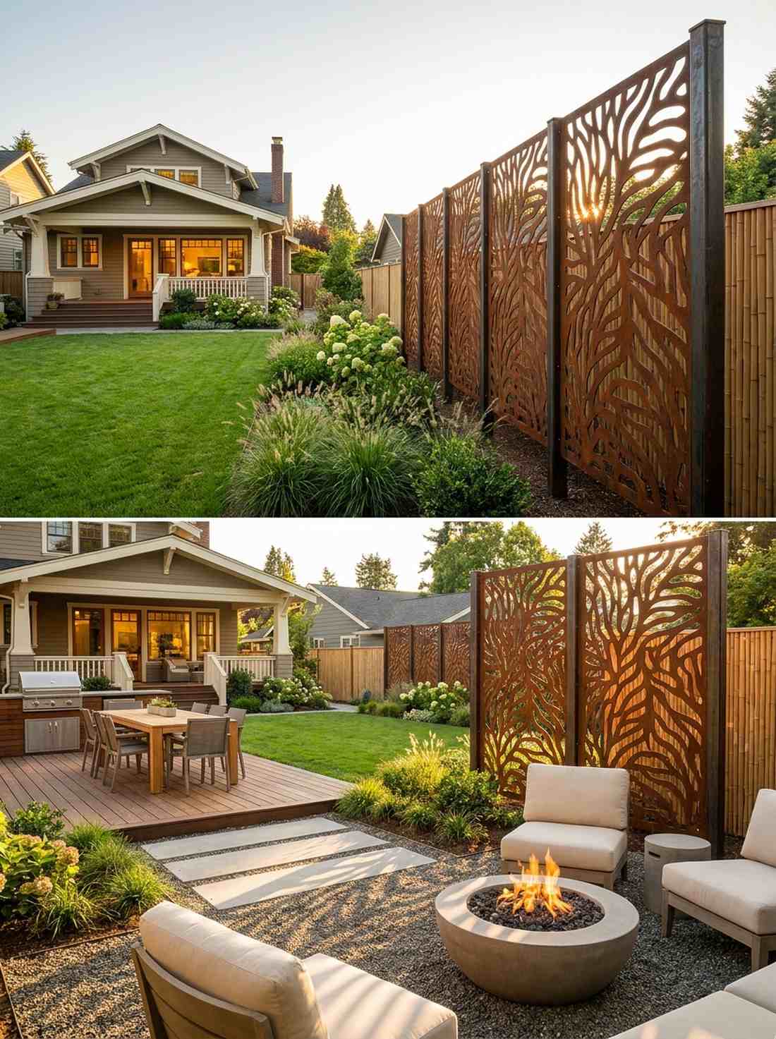 sculptural steel screens