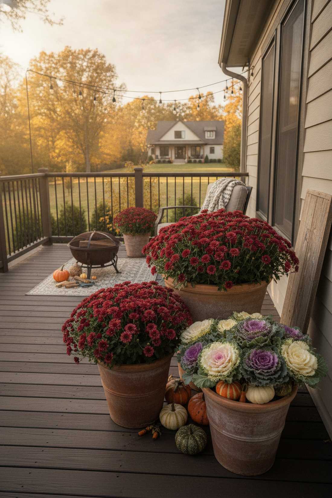 fall color containers
