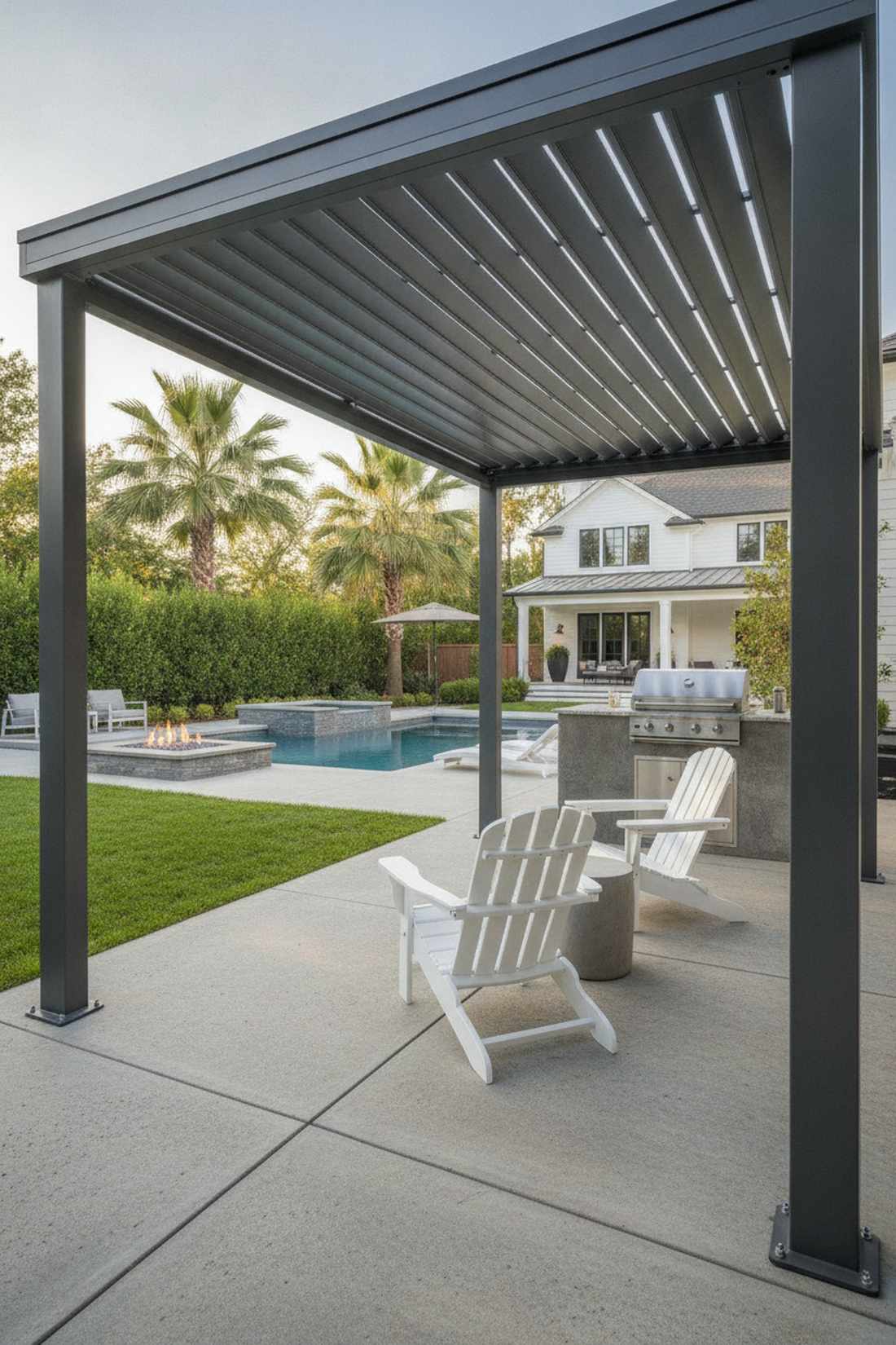 aluminum hardtop with louvered vents