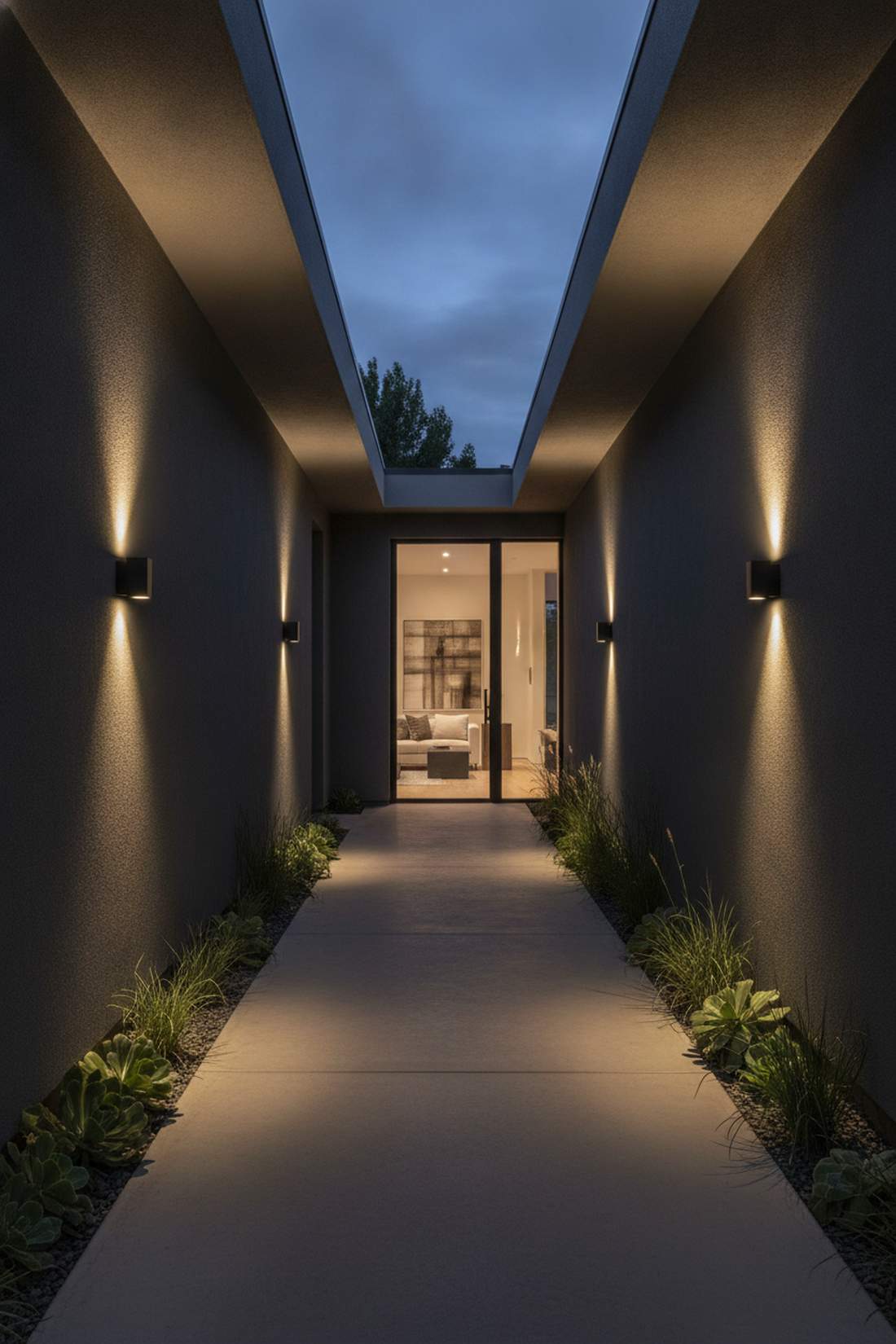 back to wall pocket sconces