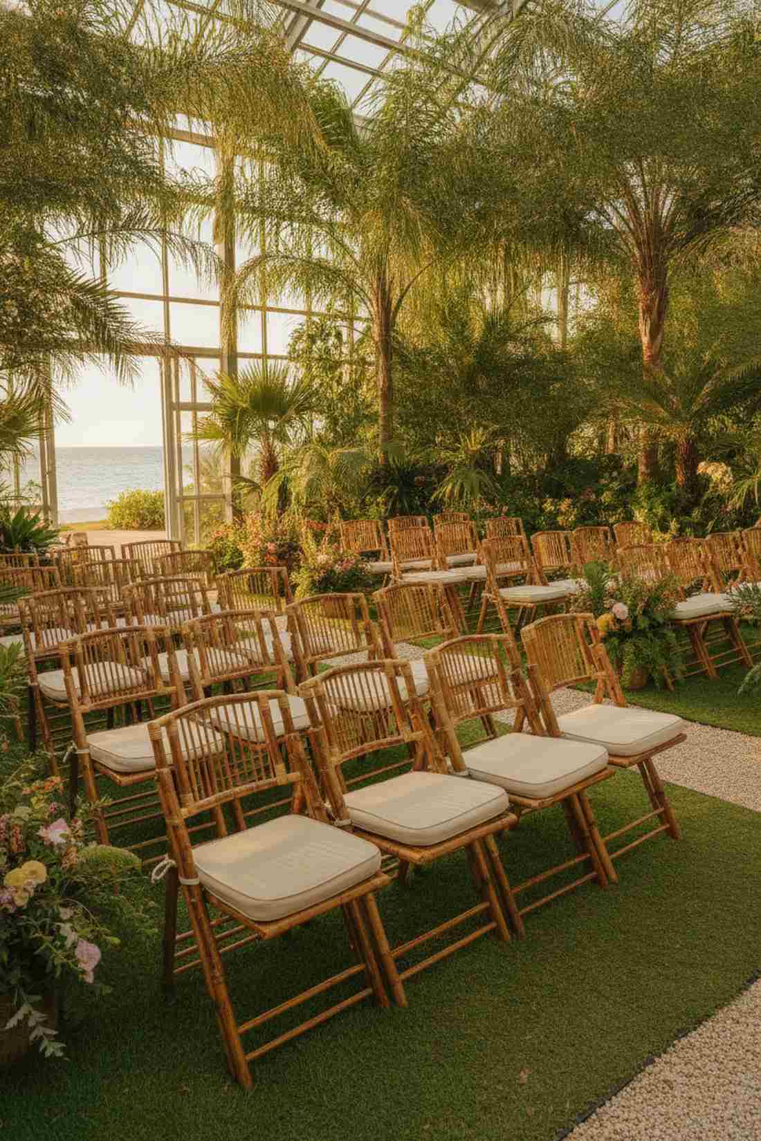 bamboo folding chairs