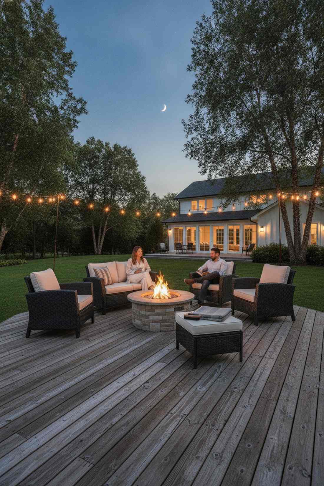 black wicker furniture for textured sophistication
