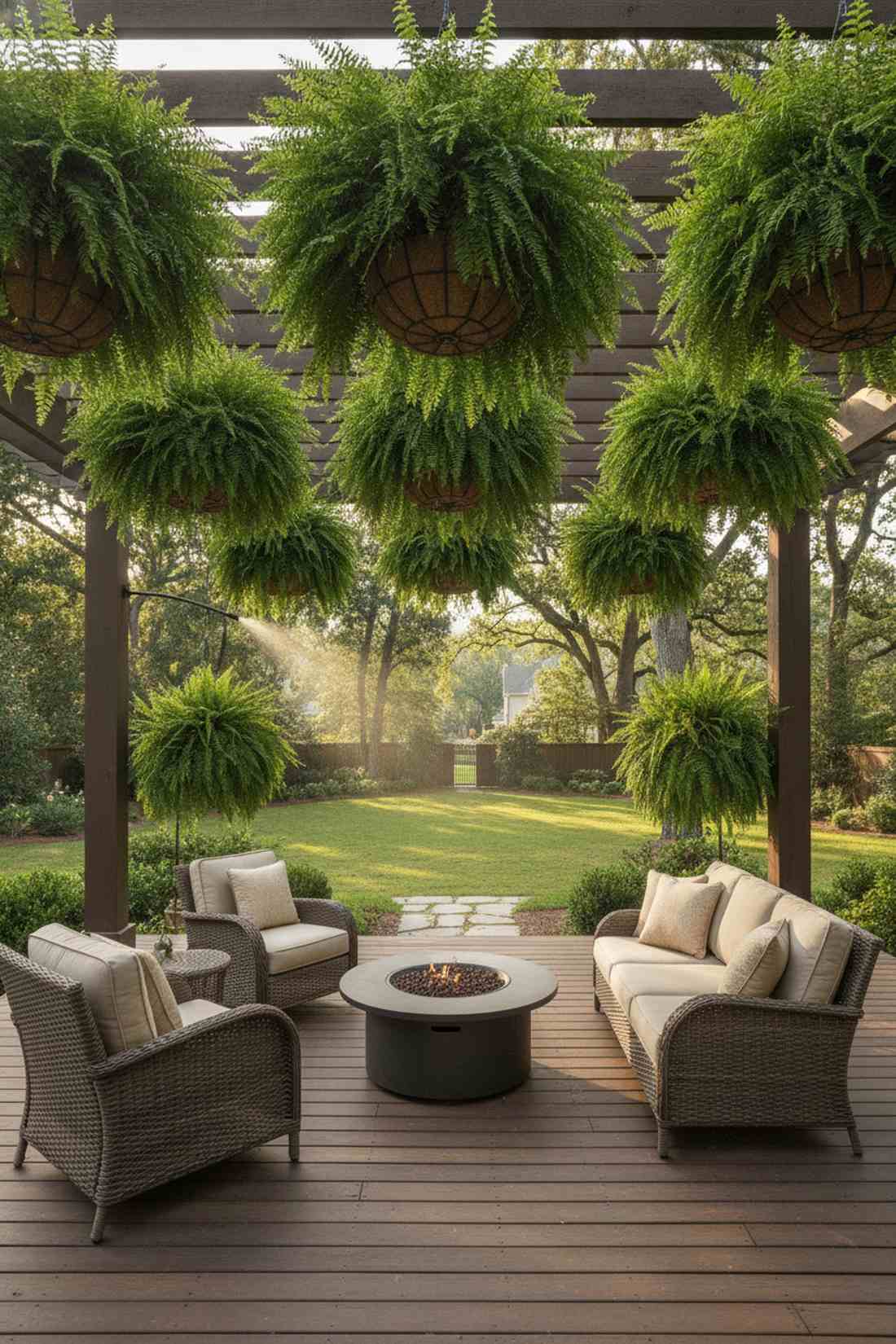 boston fern canopy clusters