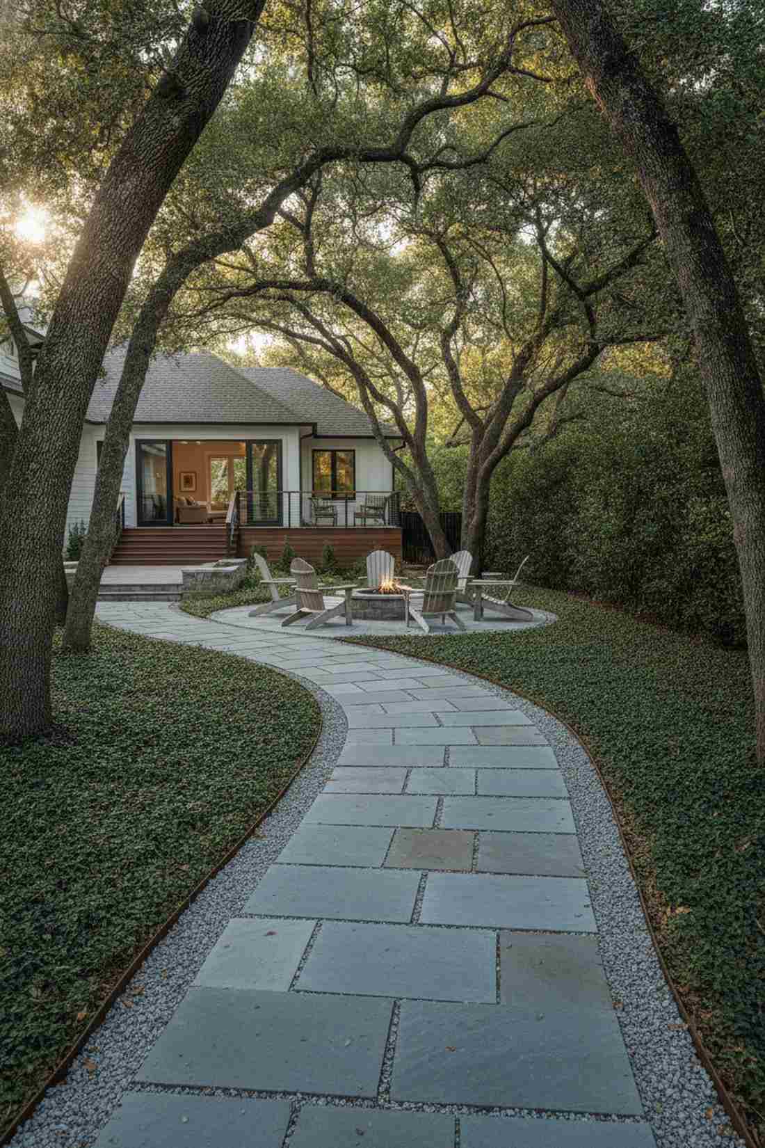 brushed bluestone squares