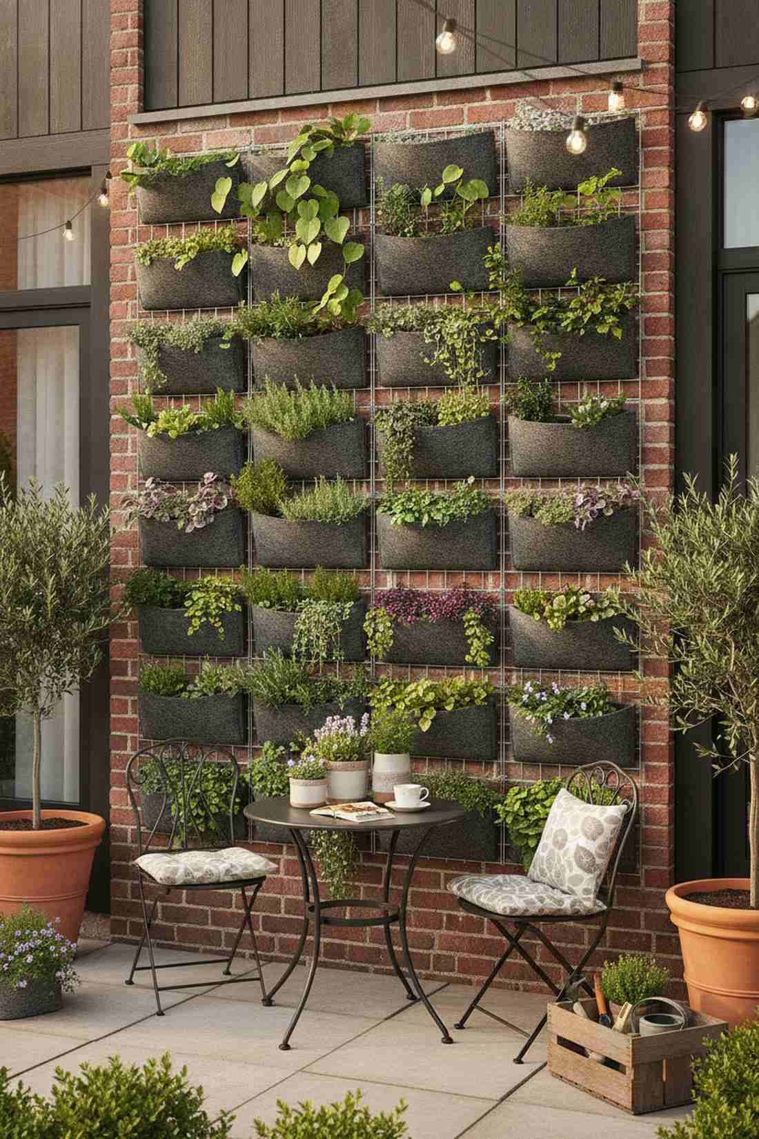 corner wrap trellis for privacy