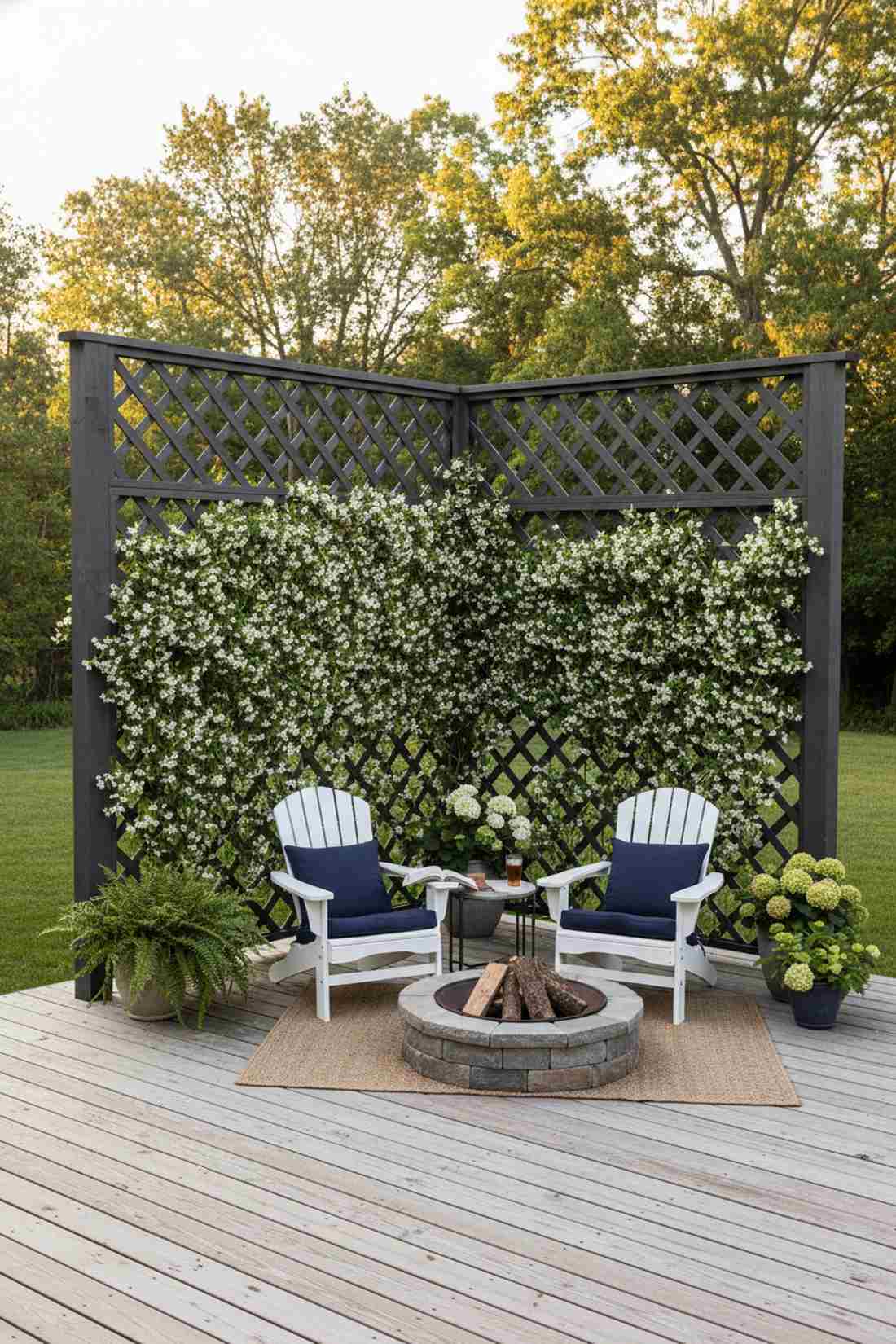 diagonal lattice privacy panel