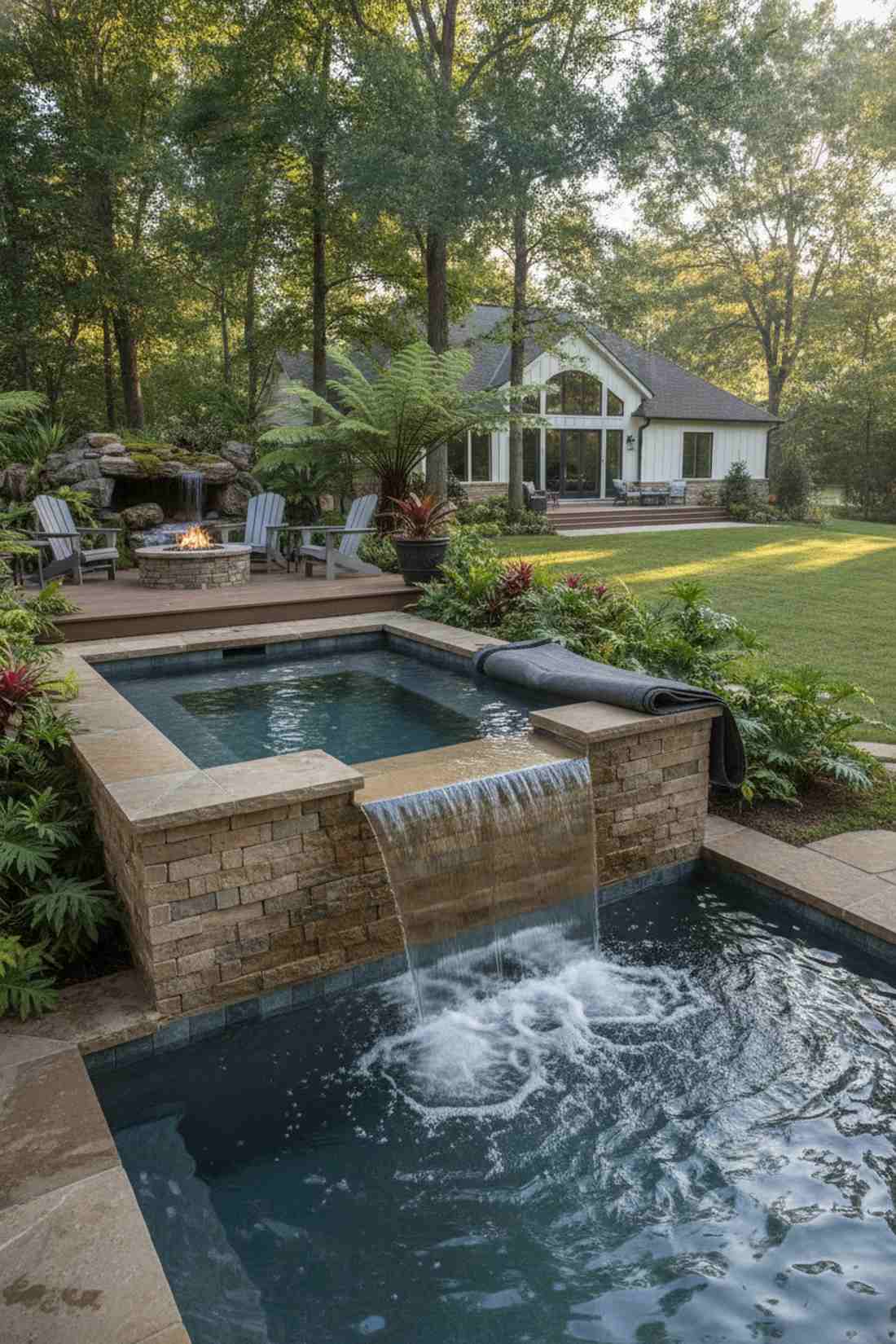 elevated spillover spa