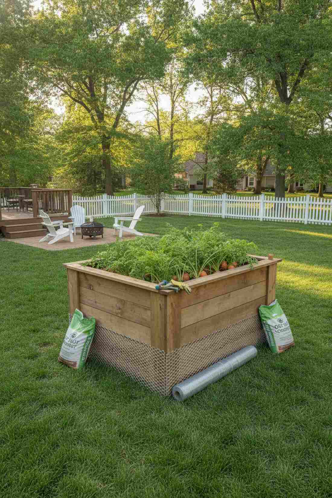 extra deep eighteen inch root vegetable bed