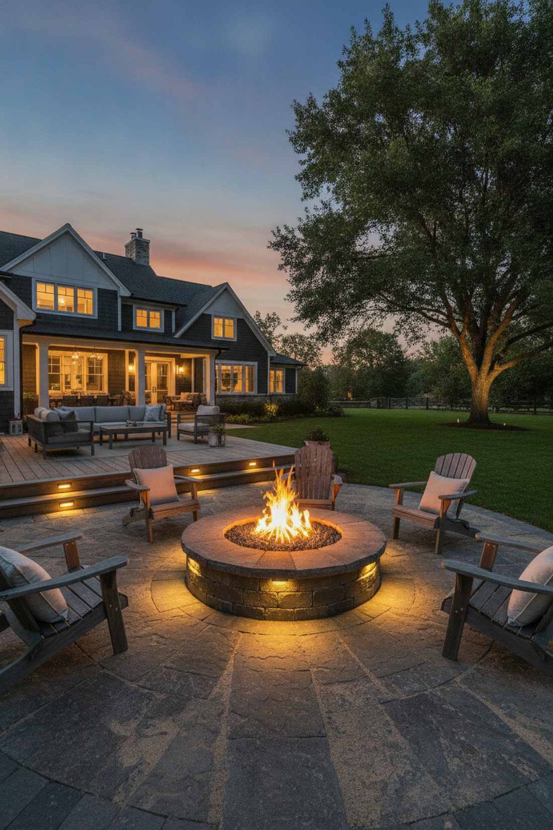 fire pit perimeter lighting