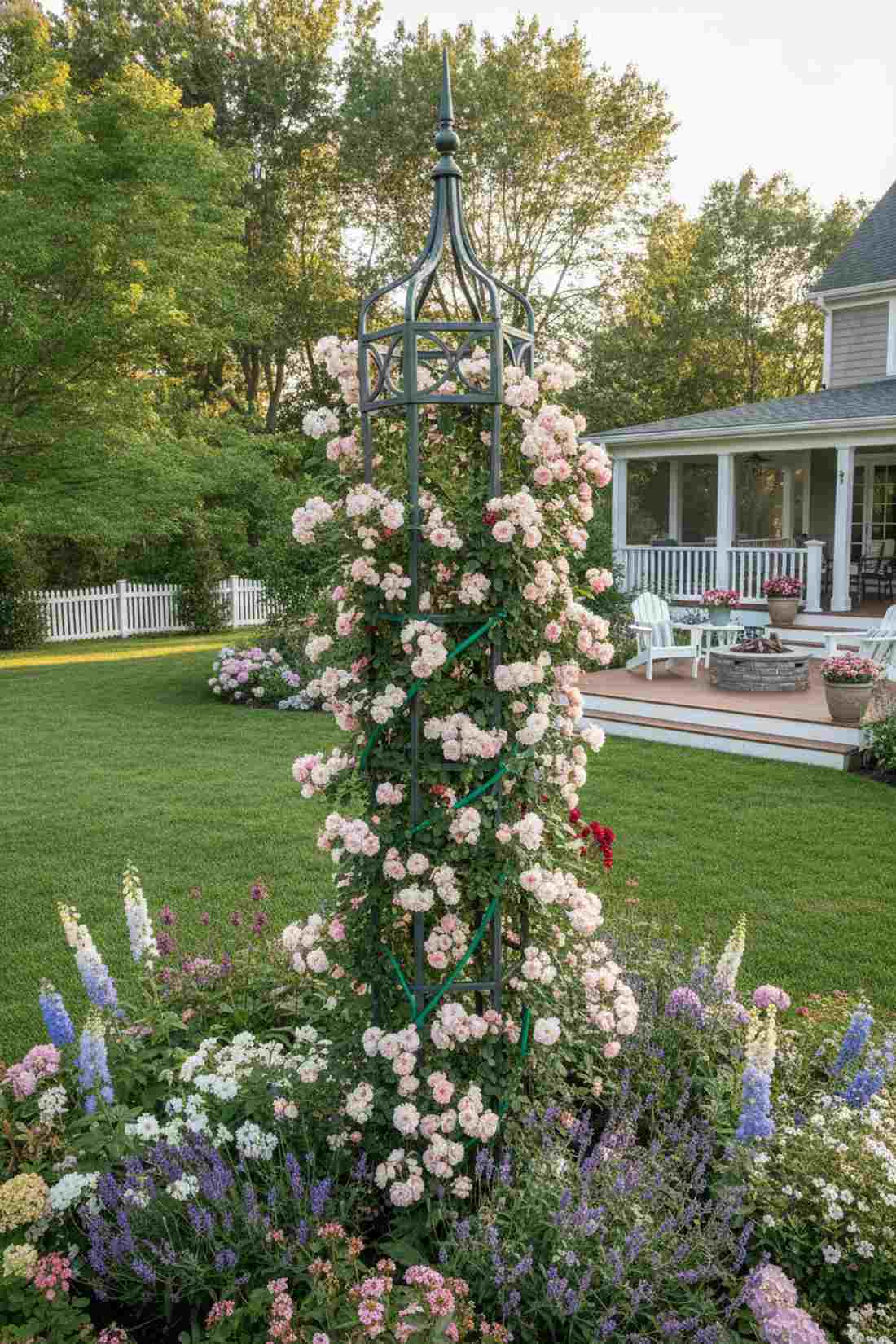 formal rose pillars
