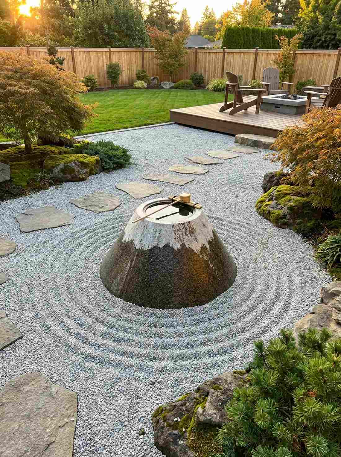fuji san mountain shaped basin
