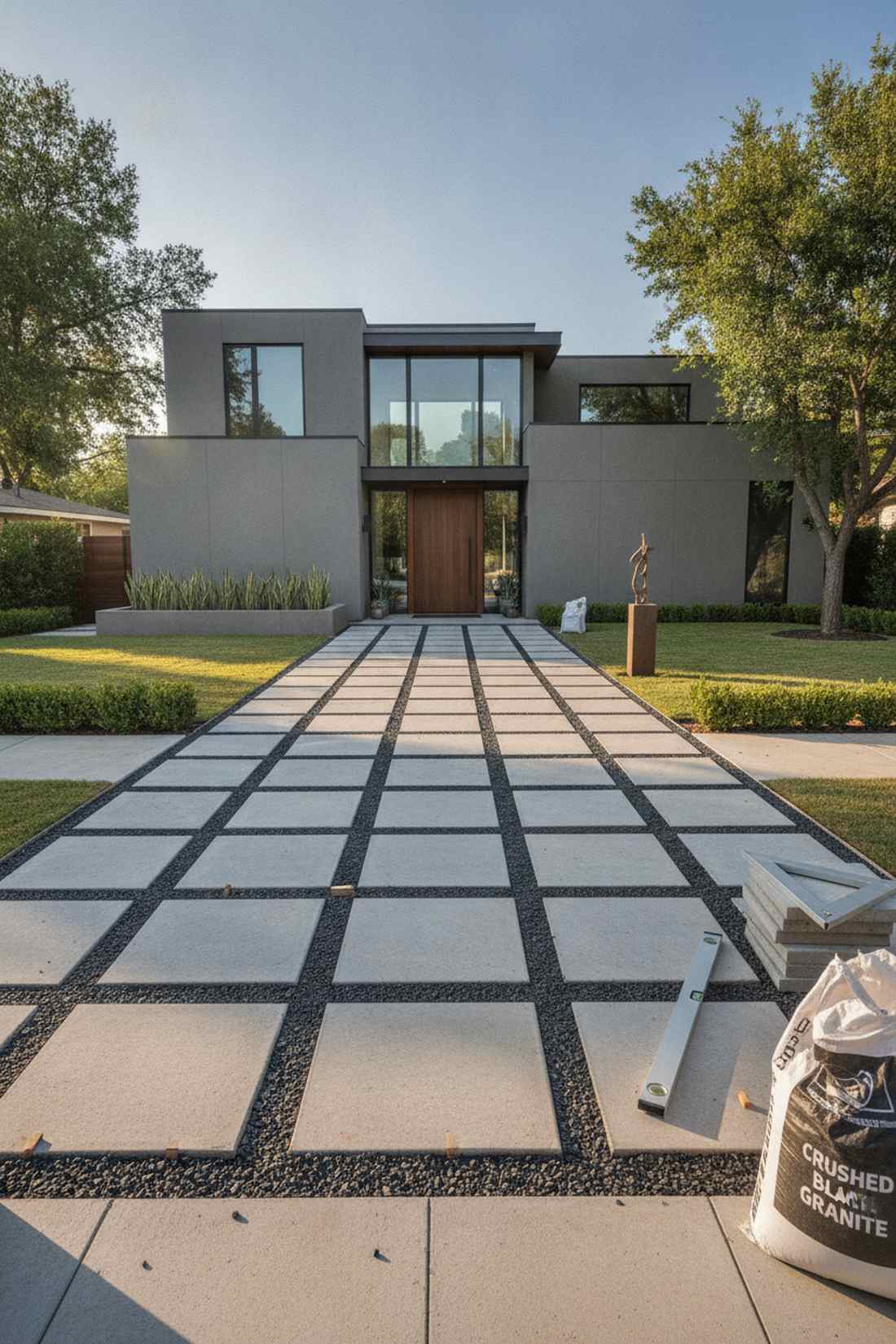 geometric grid entry court