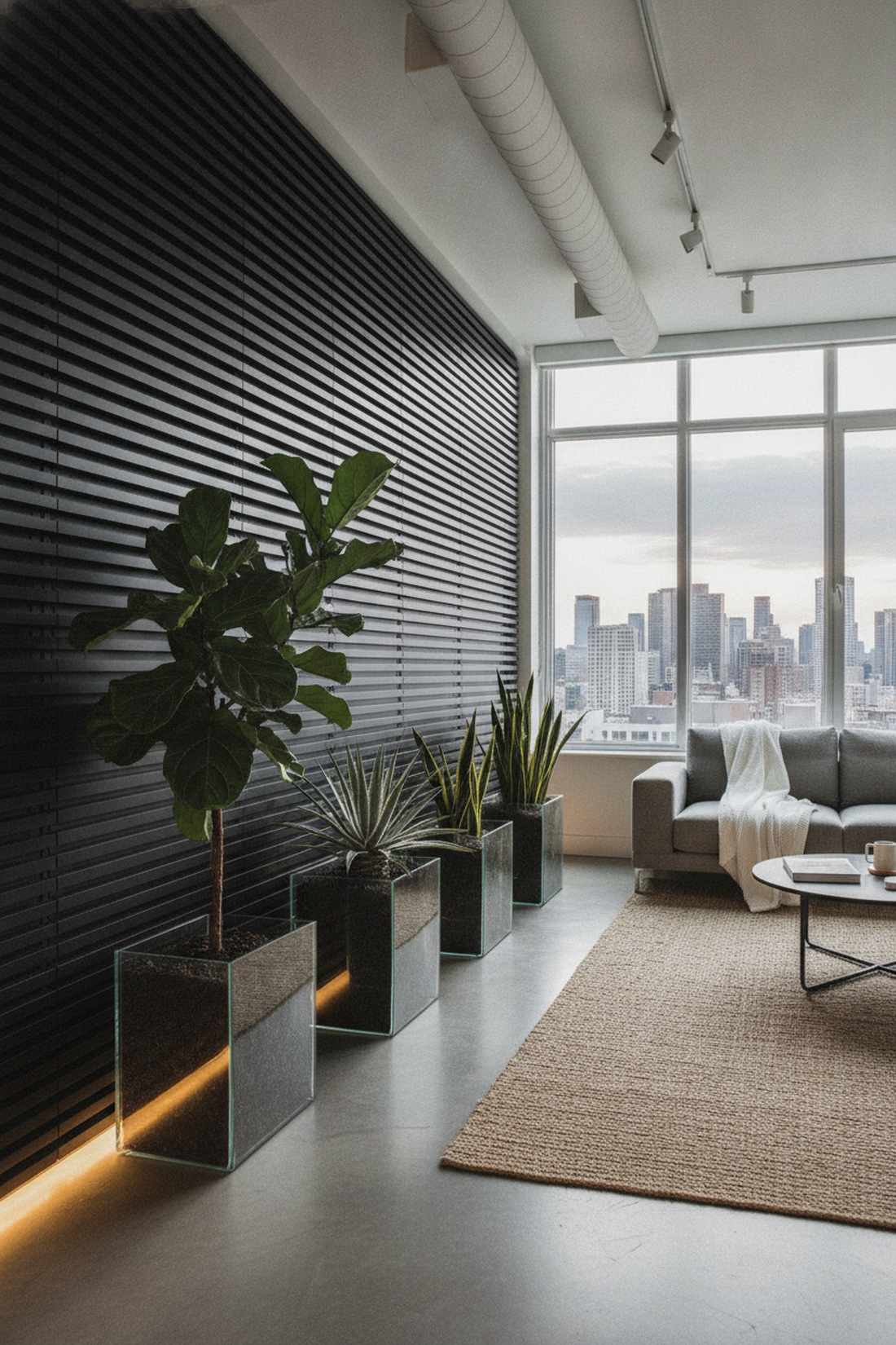 horizontal slat panels