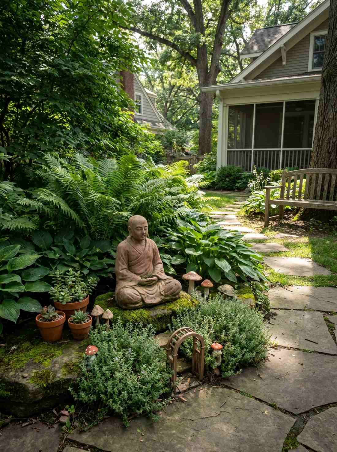 meditating monk