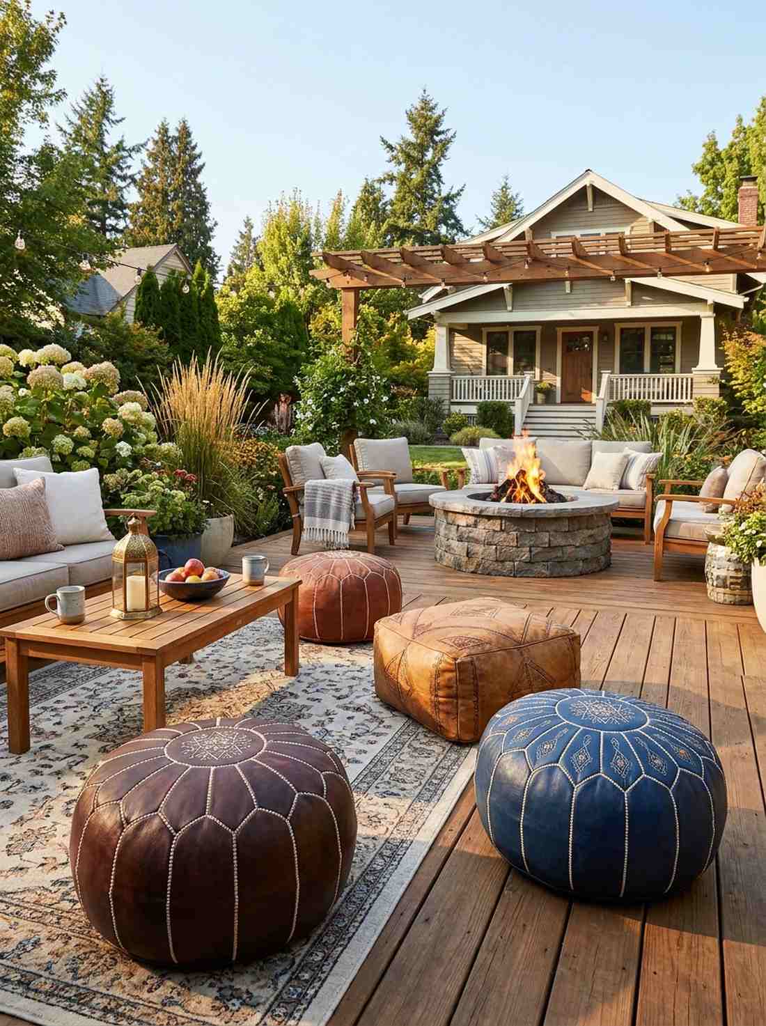 moroccan pouf collection