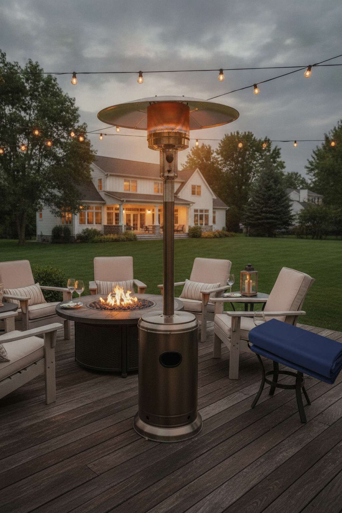 mushroom style propane patio heater