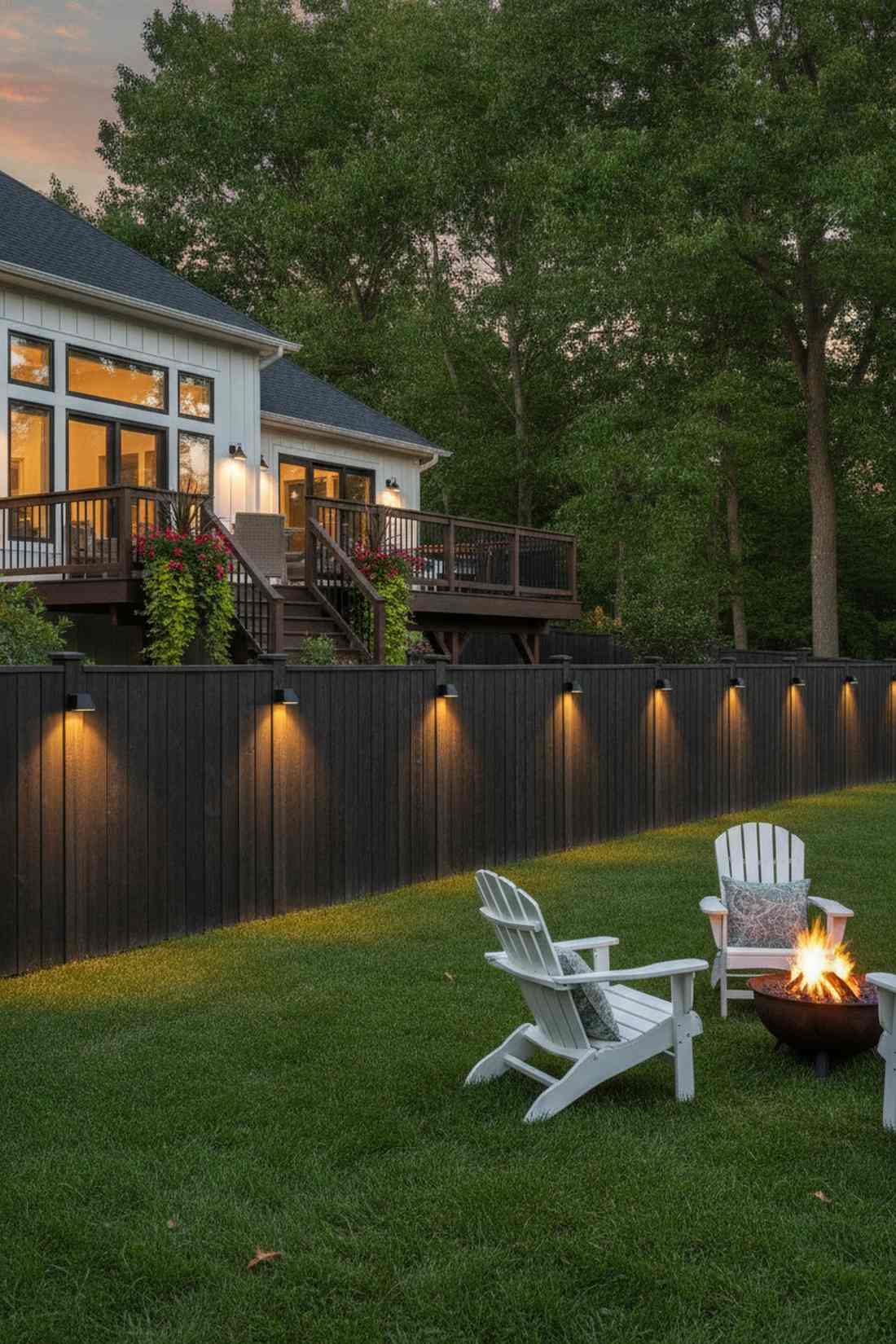 solar fence panel lights