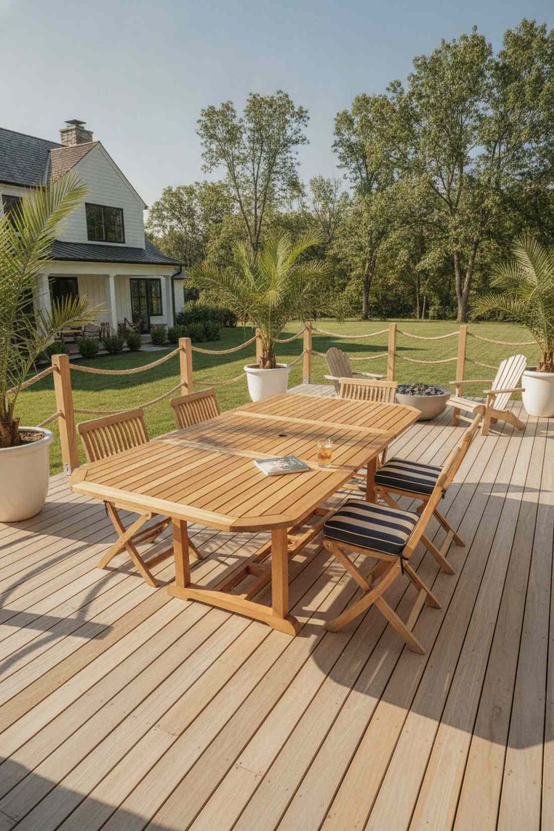 teak extendable with folding sides