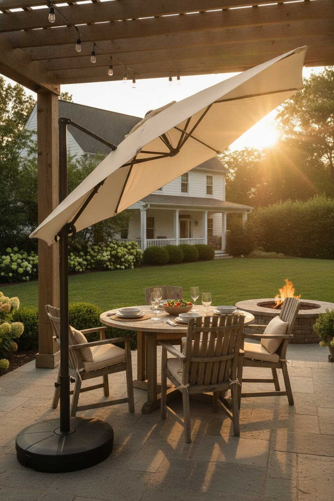 tilt function adjustable umbrellas