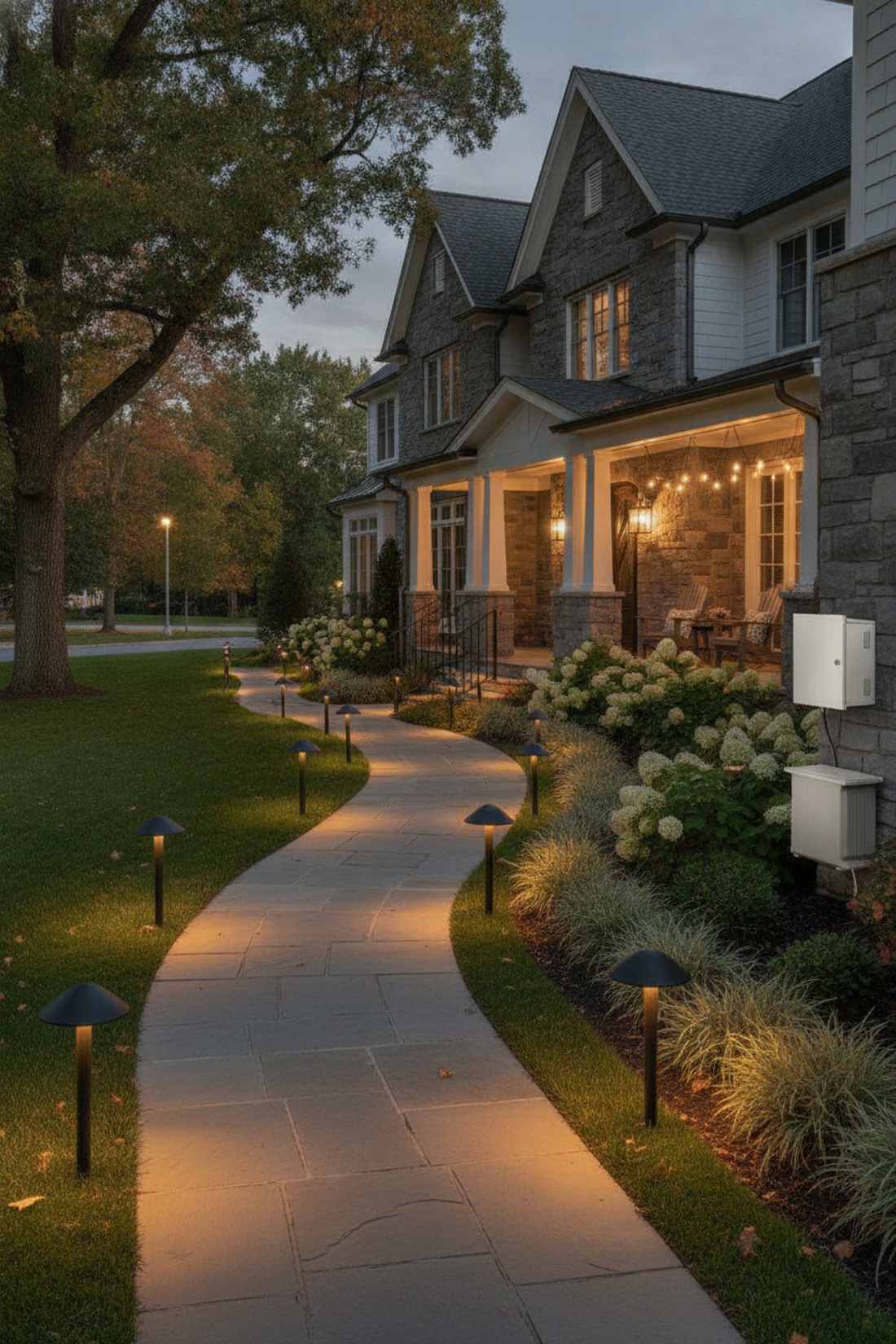 timed dusk to dawn path systems