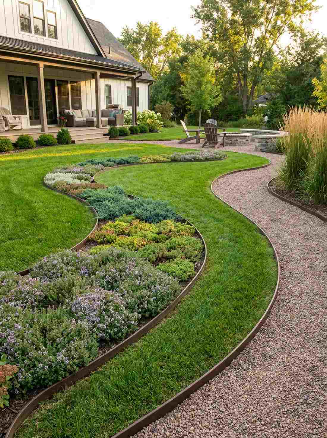 undulating swathes for movement