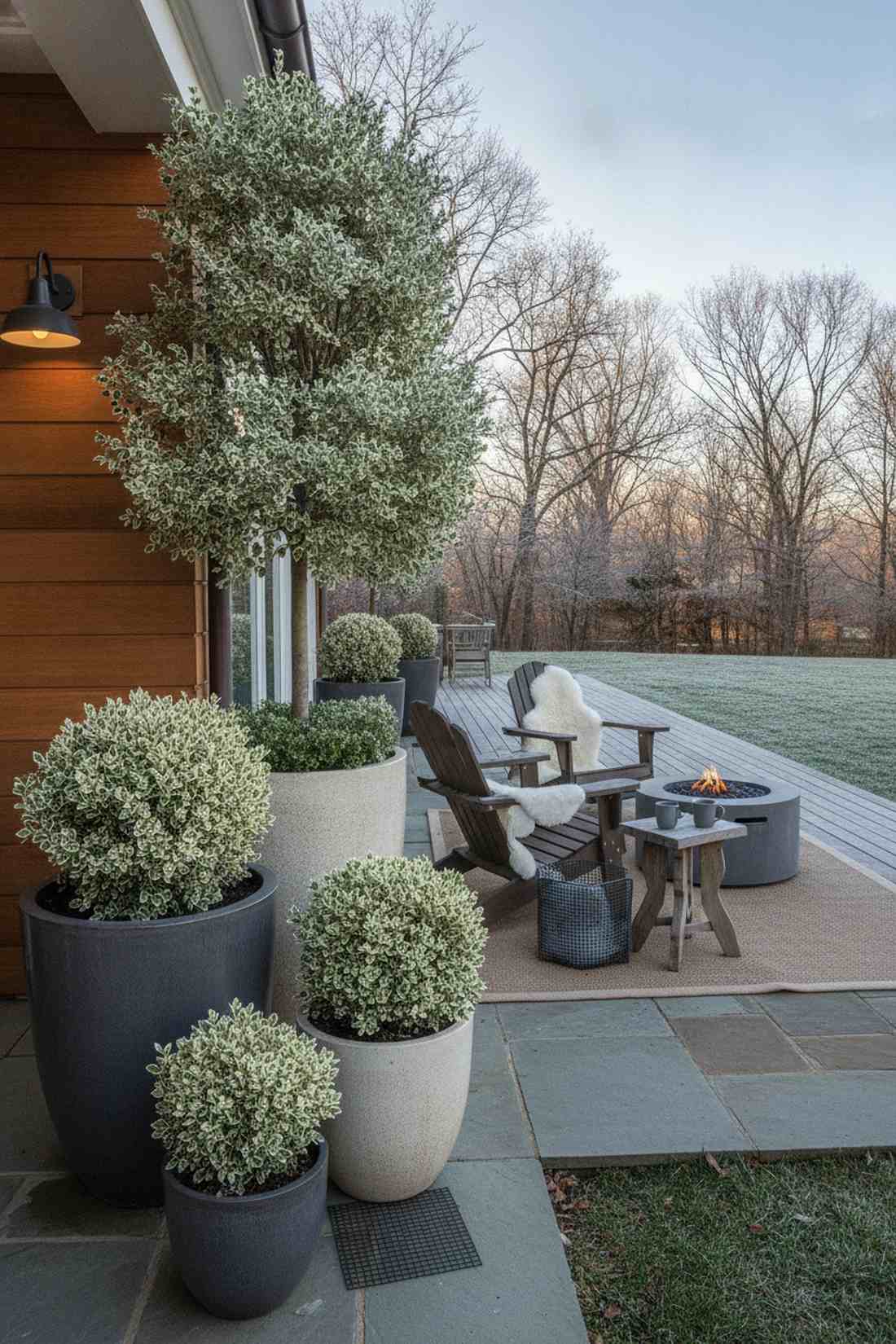 variegated pittosporum accents