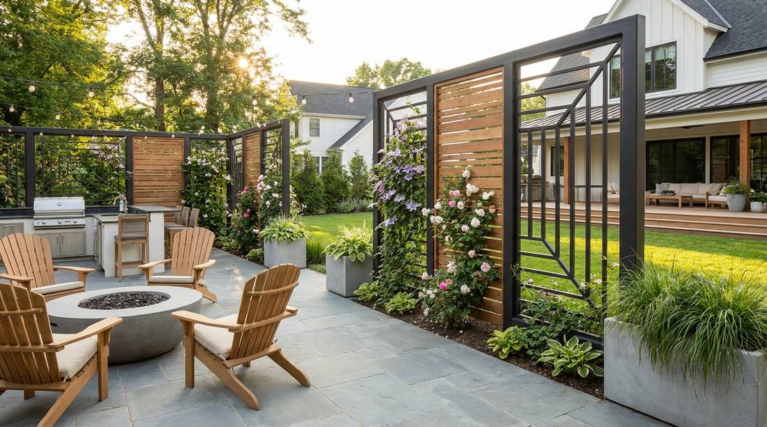 77 modern garden trellis vertical