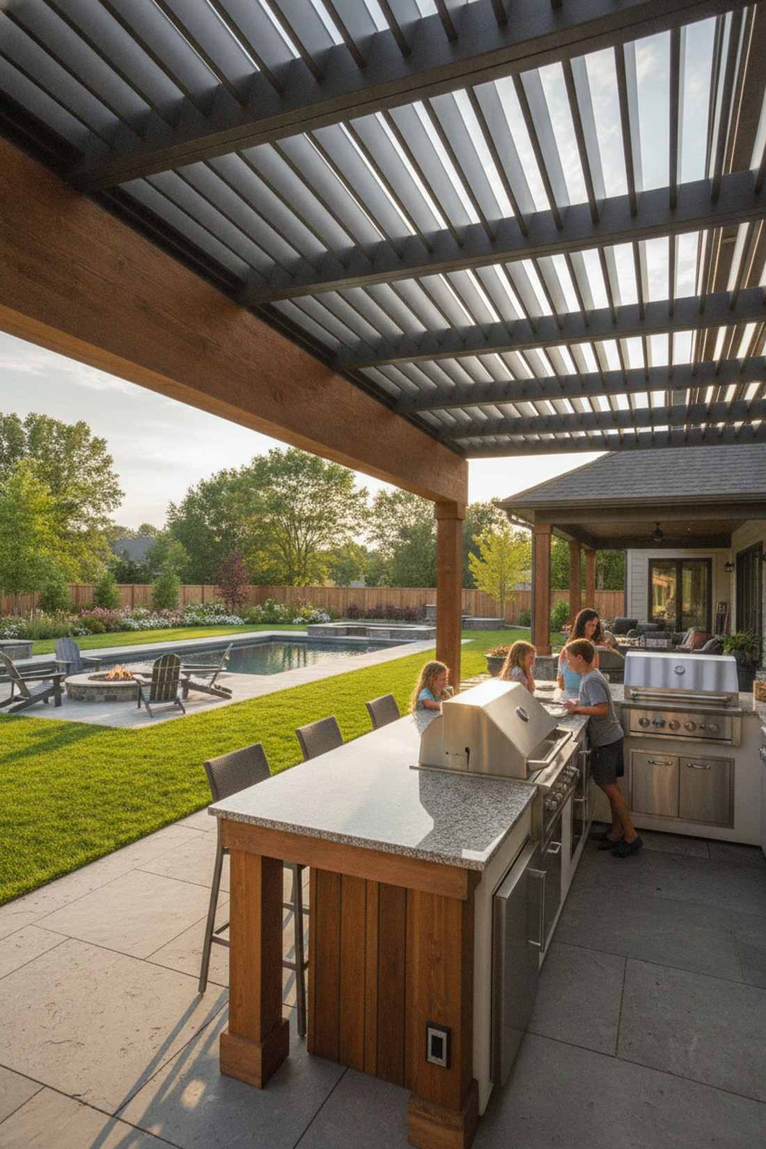 adjustable louver roof