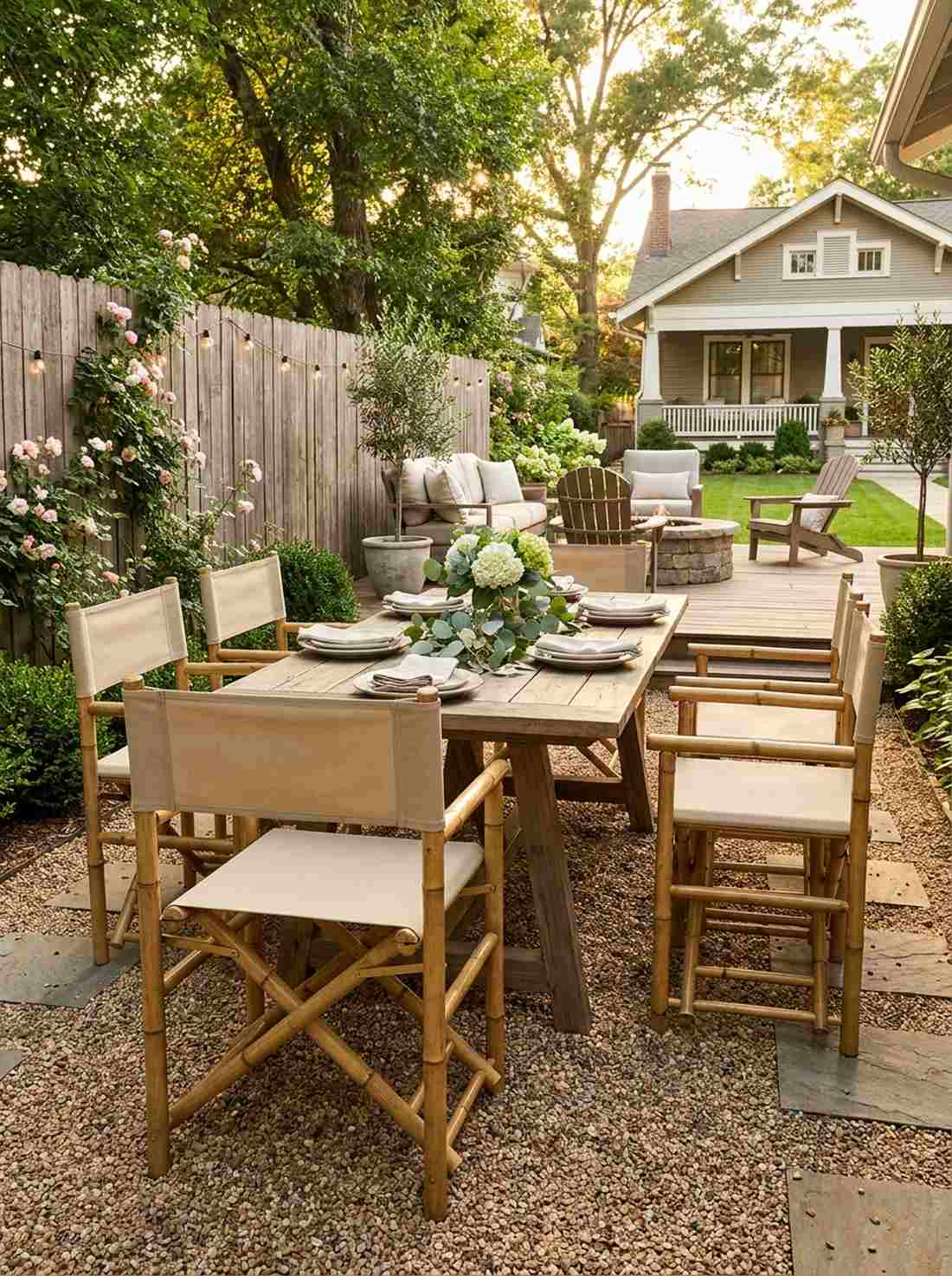 bamboo director chairs