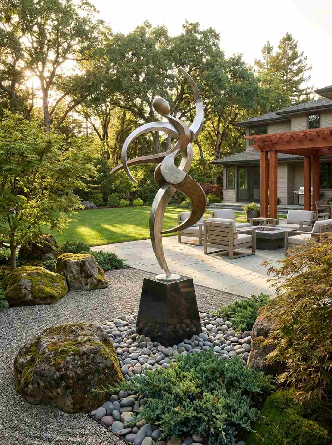 dancing figure kinetic installation