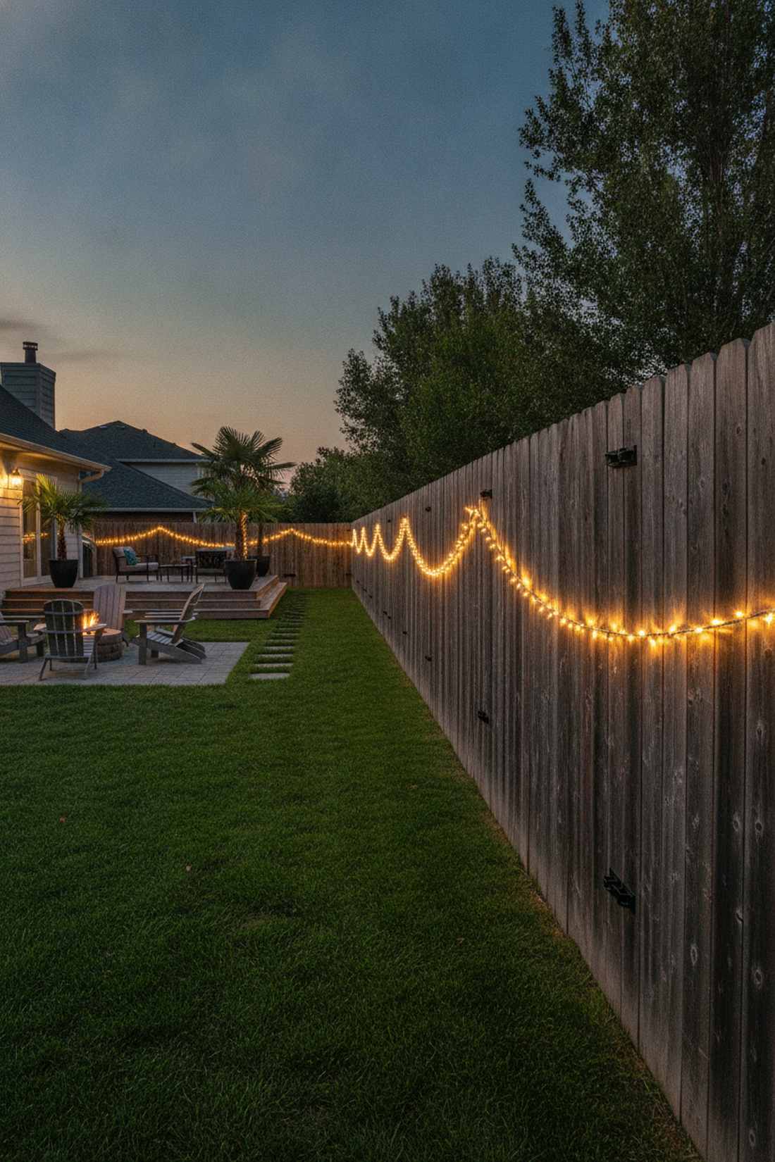 fence mounted wave pattern