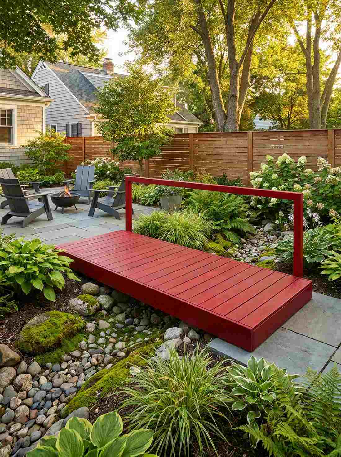 flat red span bridge