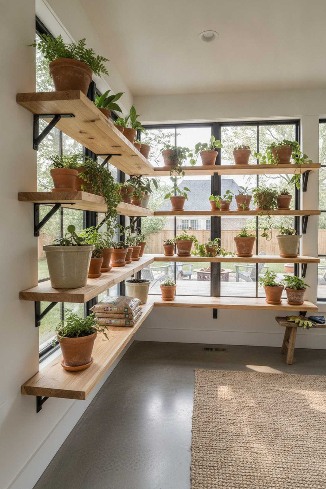 floating shelf array