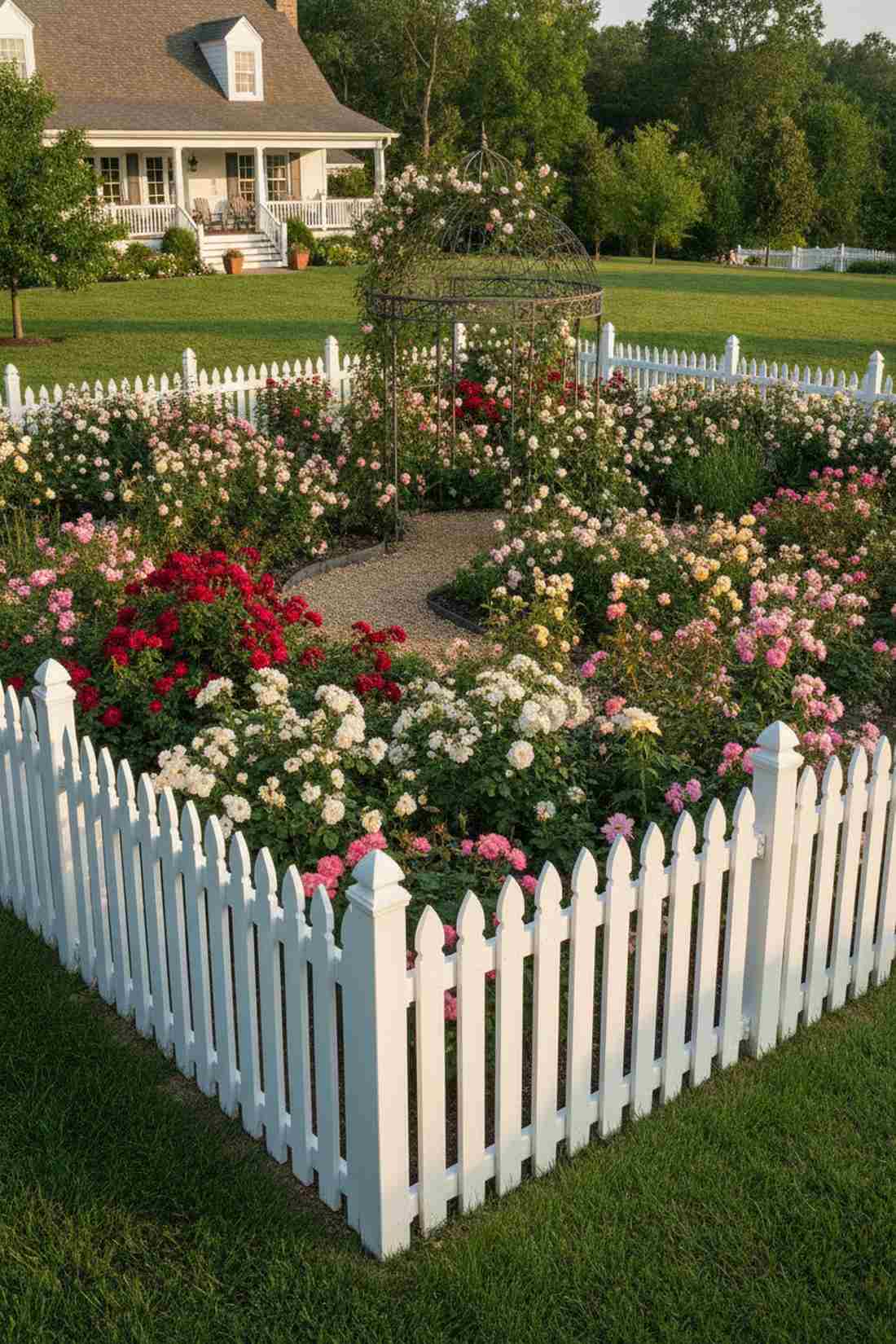 gothic arched picket fence