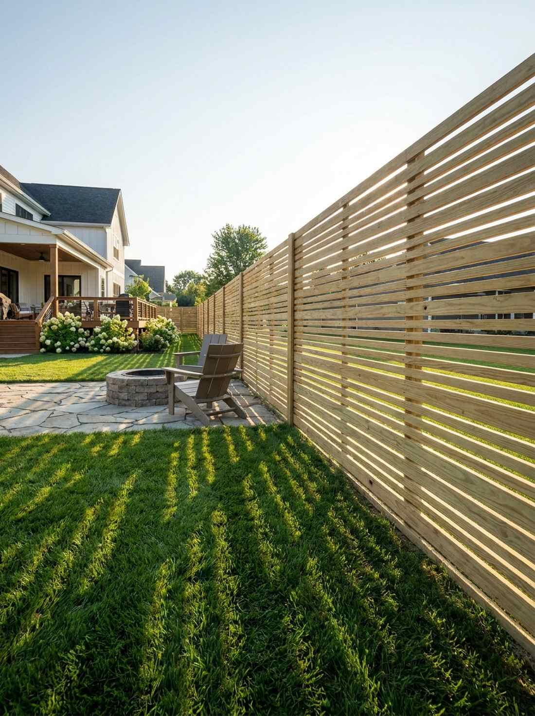 graduated spacing horizontal fence