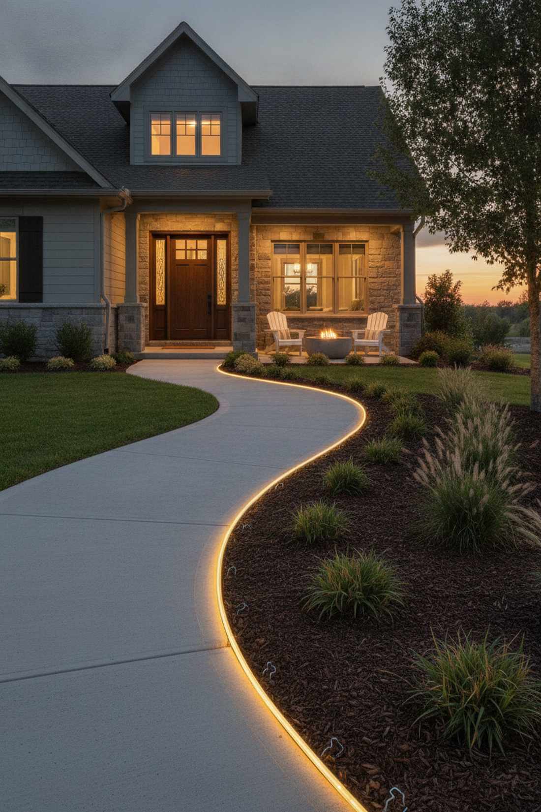 ground line pathway borders