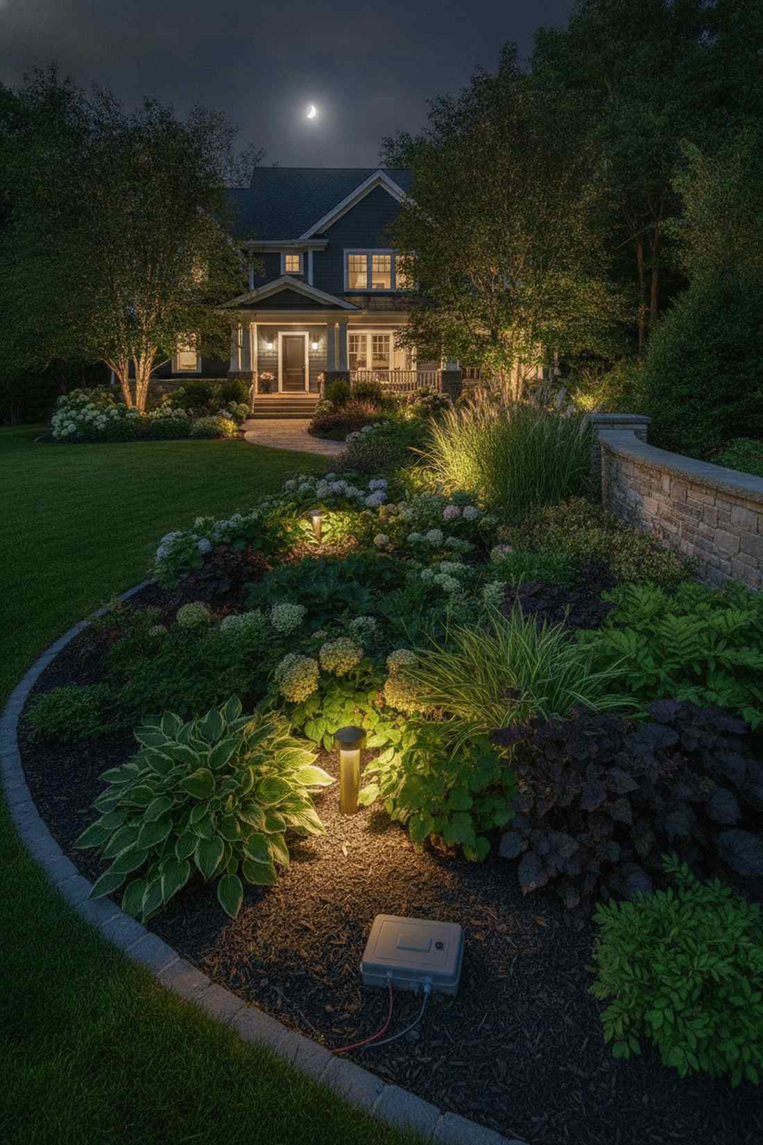 landscape bed accent washing