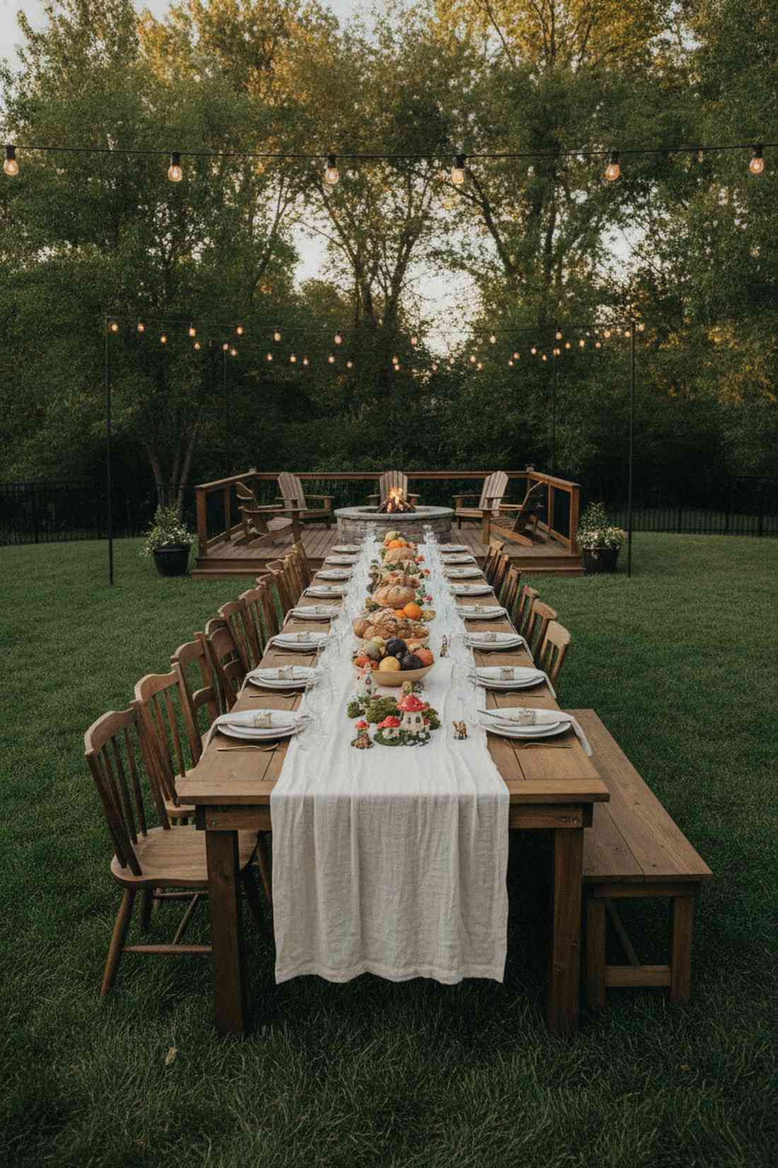 long banquet dining table