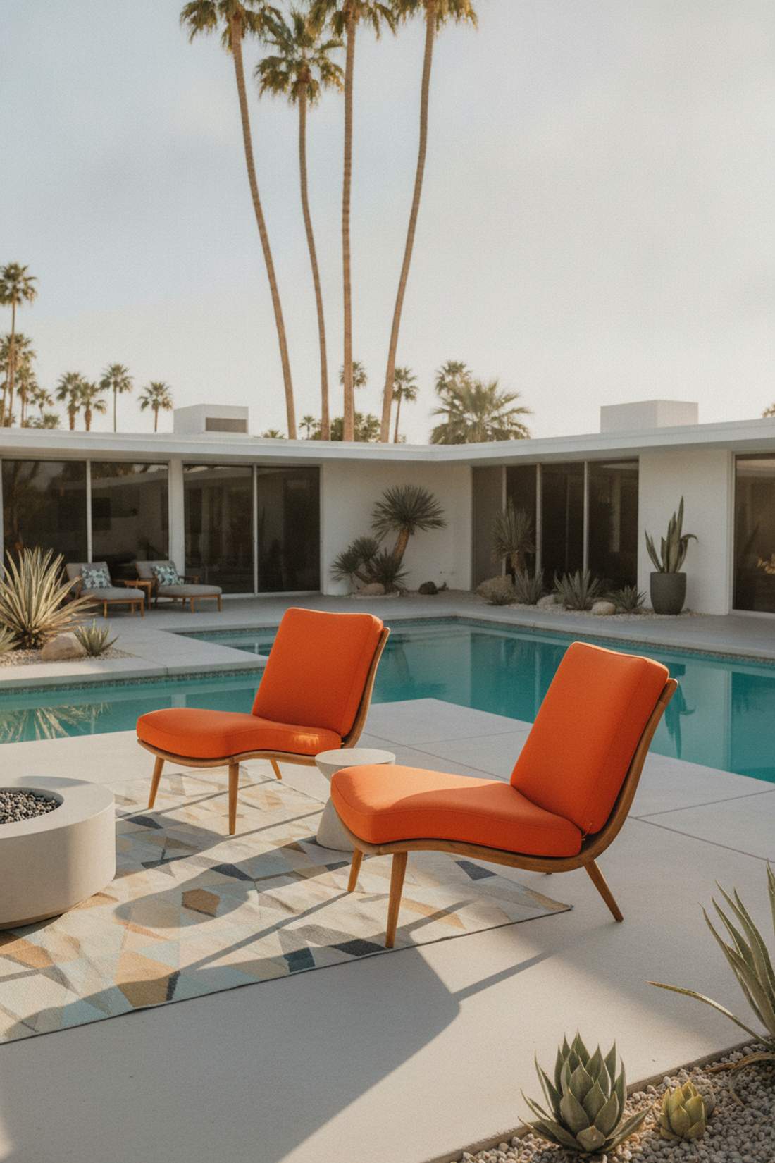 mid century modern lounge chairs