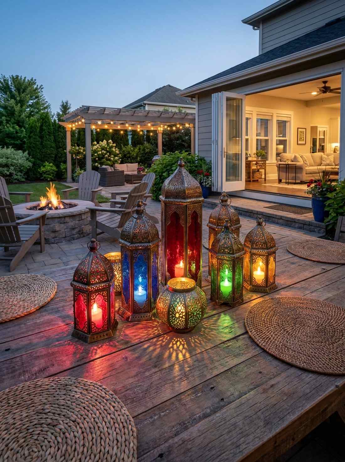 moroccan lantern clusters