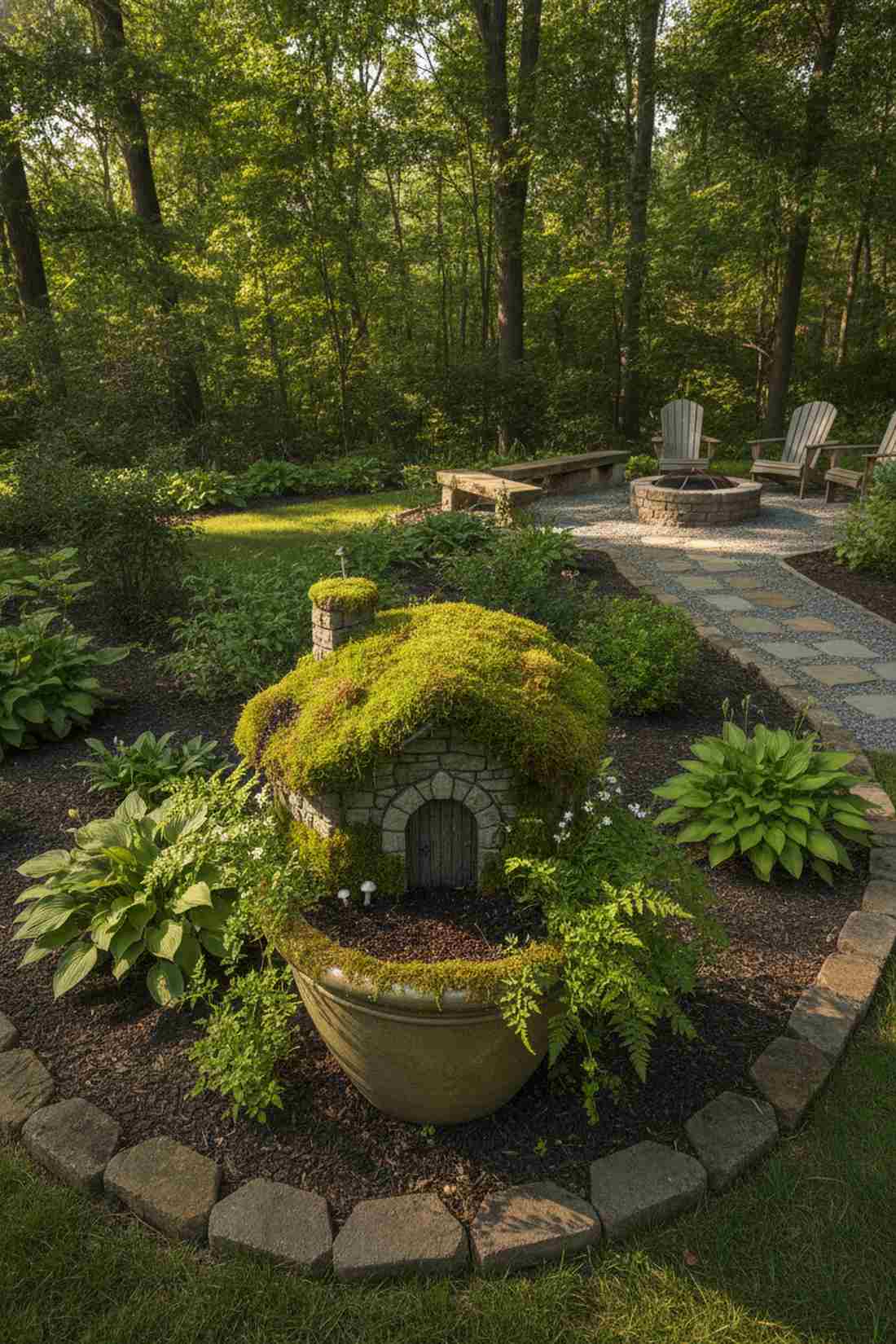 moss covered stone cottage