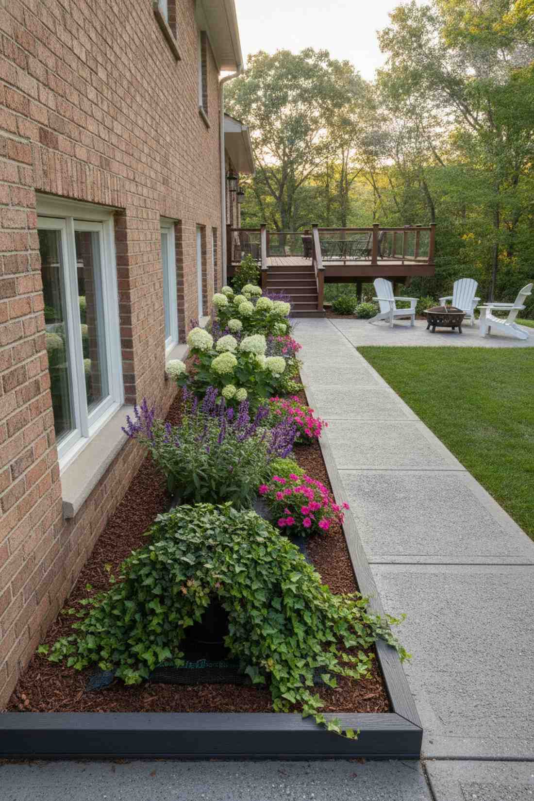 narrow border bed